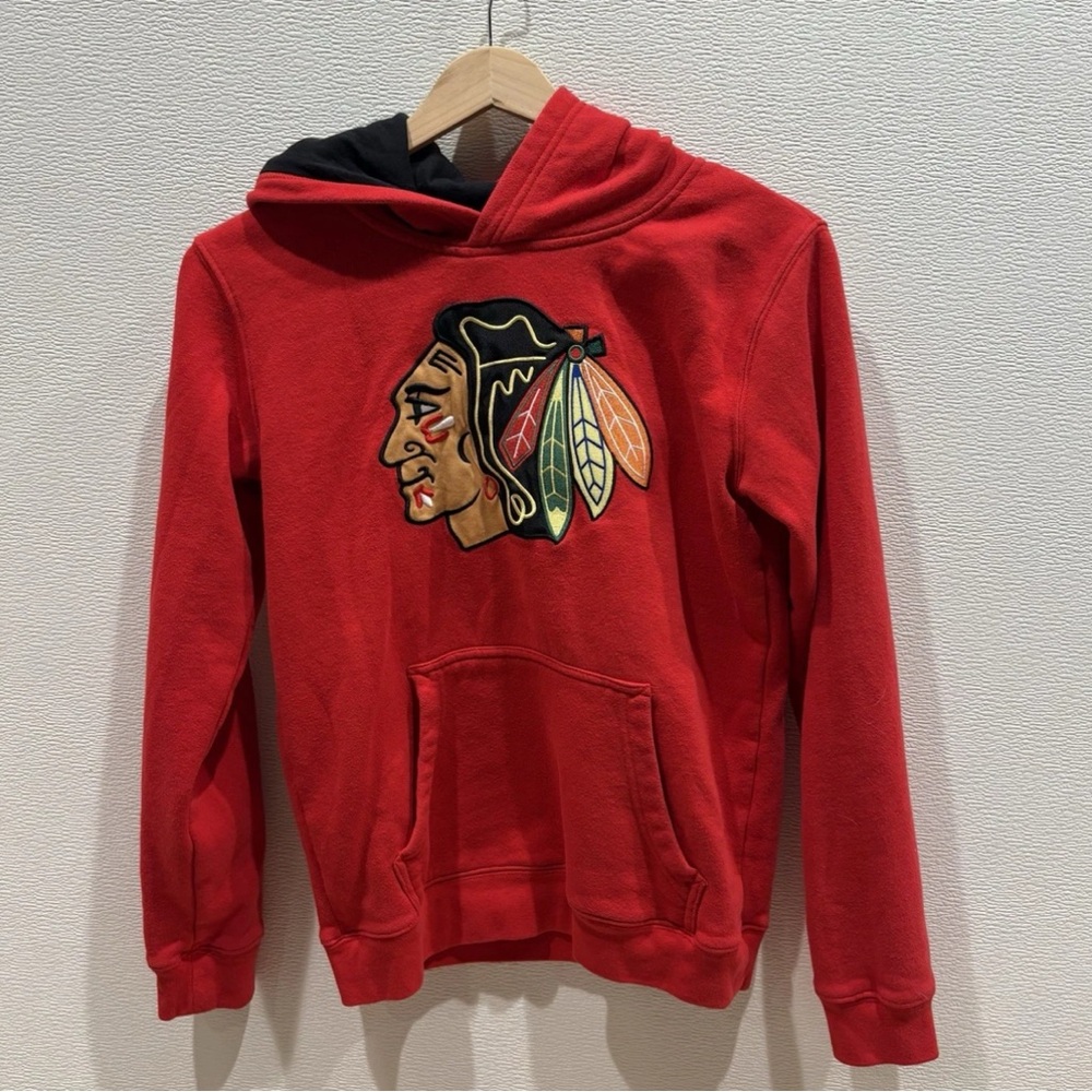 Embroidered NHL Chicago Blackhawks Hoodies Size Youth Large